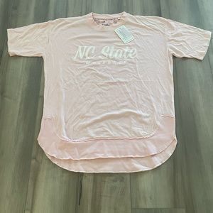 Pink NC State t-shirt t shirt North Carolina state university wolf pack nwt